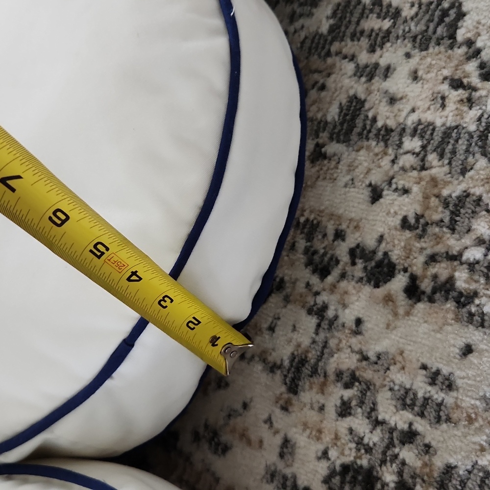 Coastal Boucle Applique Pillows Round Set of 3 - Picture 11 of 17